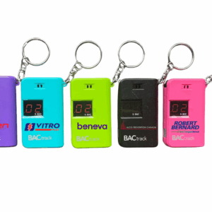 Détecteur d'alcool avec porte-clés offert en plusieurs couleurs
