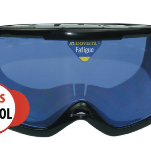 Lunettes simulant un état de fatigue après une conduite sans repos au crépuscule