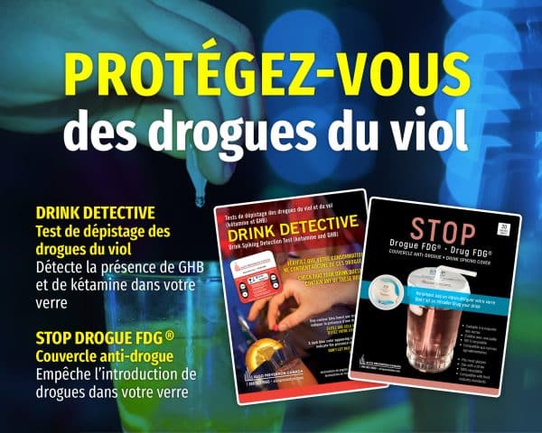 Couvercle anti-drogue STOP Drogue FDG