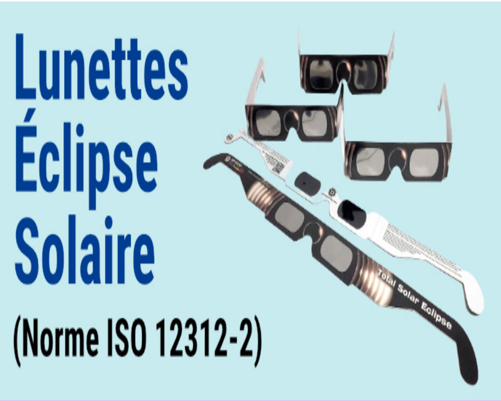 Lunette Eclipse Solaire norme iso 12312-2