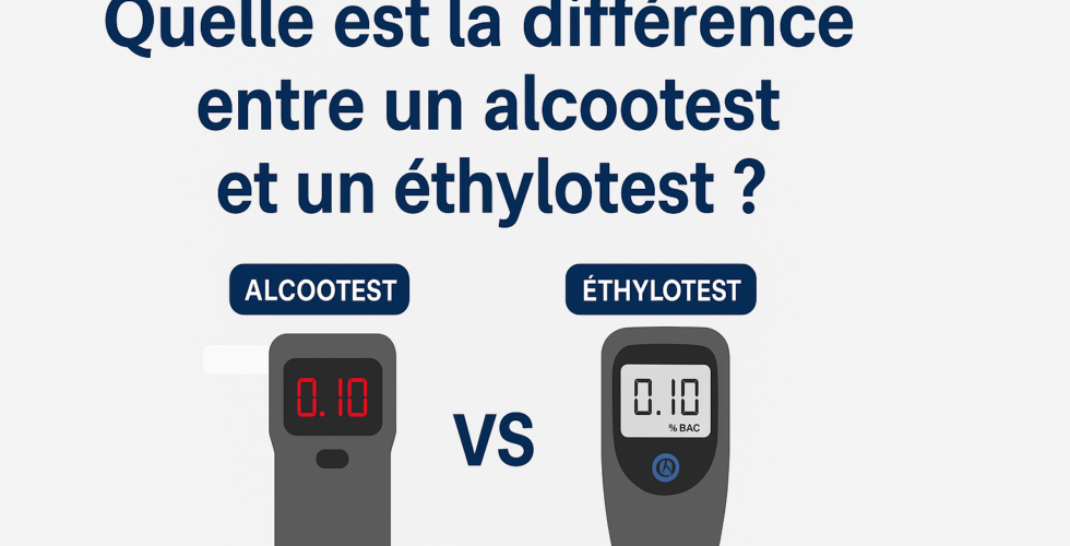 Quelle est la différence entre un alcootest et un éthylotest