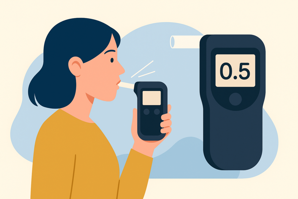 difference between a breathalyzer and an alcohol test