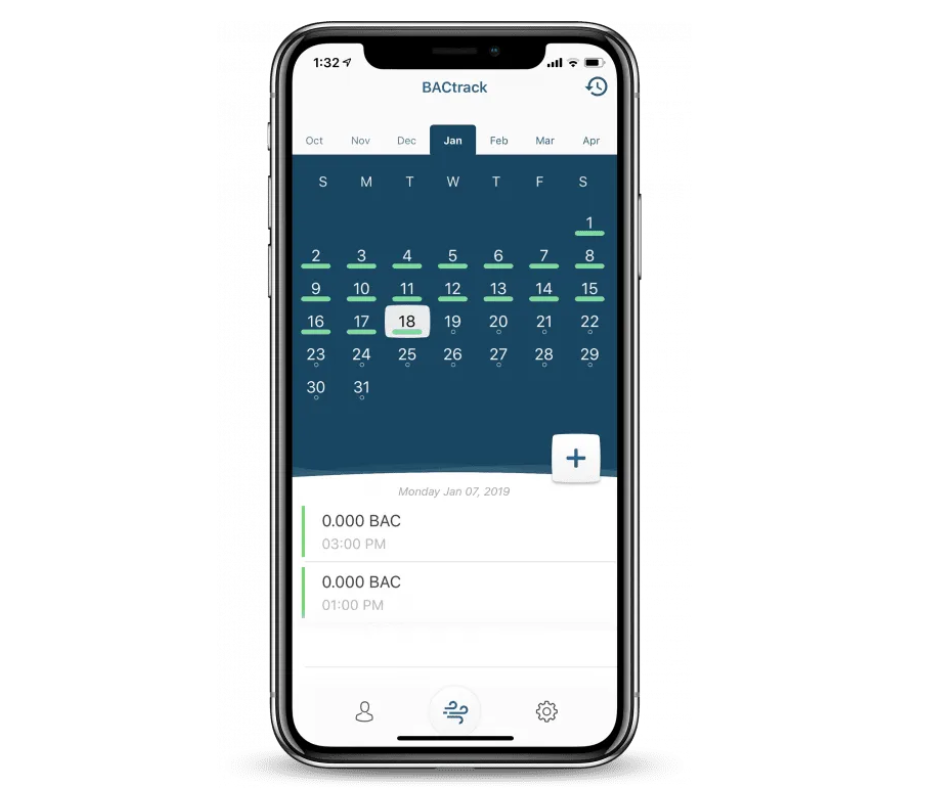 BACtrack View Alcohol Testing Service 4 BACtrack View